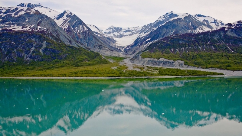 Весеннее цветение у побережья Аляски: фото со спутника