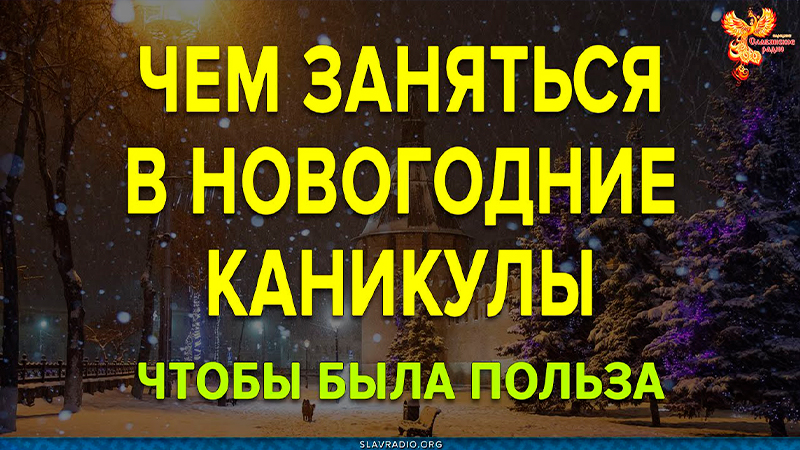 Чем заняться в новогодние каникулы, чтобы была польза?