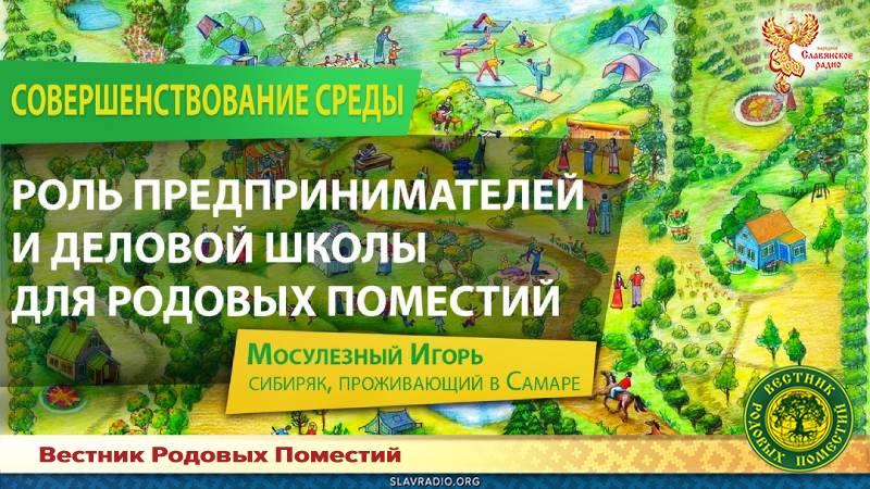 Роль предпринимателей и деловой школы для Родовых поместий
