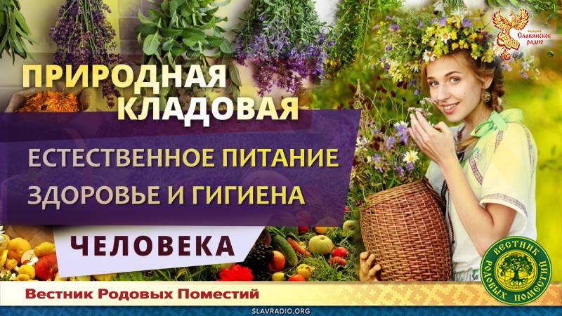 Естественное питание, здоровье и гигиена человека
