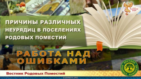 Причины различных неурядиц в поселениях Родовых поместий