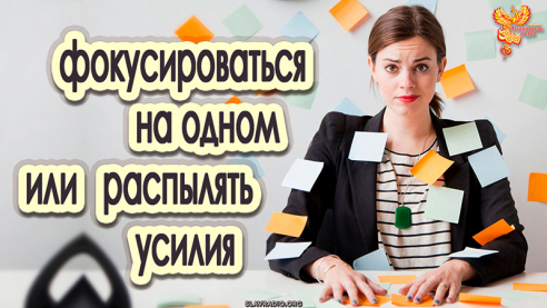 Фокусироваться на одном проекте или распылять усилия на несколько?