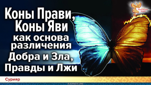 Коны Прави, Коны Яви как основа различения Добра и Зла, Правды и Лжи