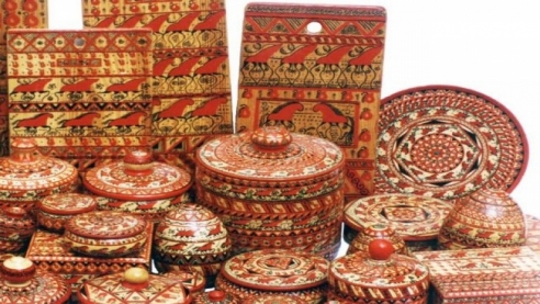 Узоры и орнамент мезенской росписи